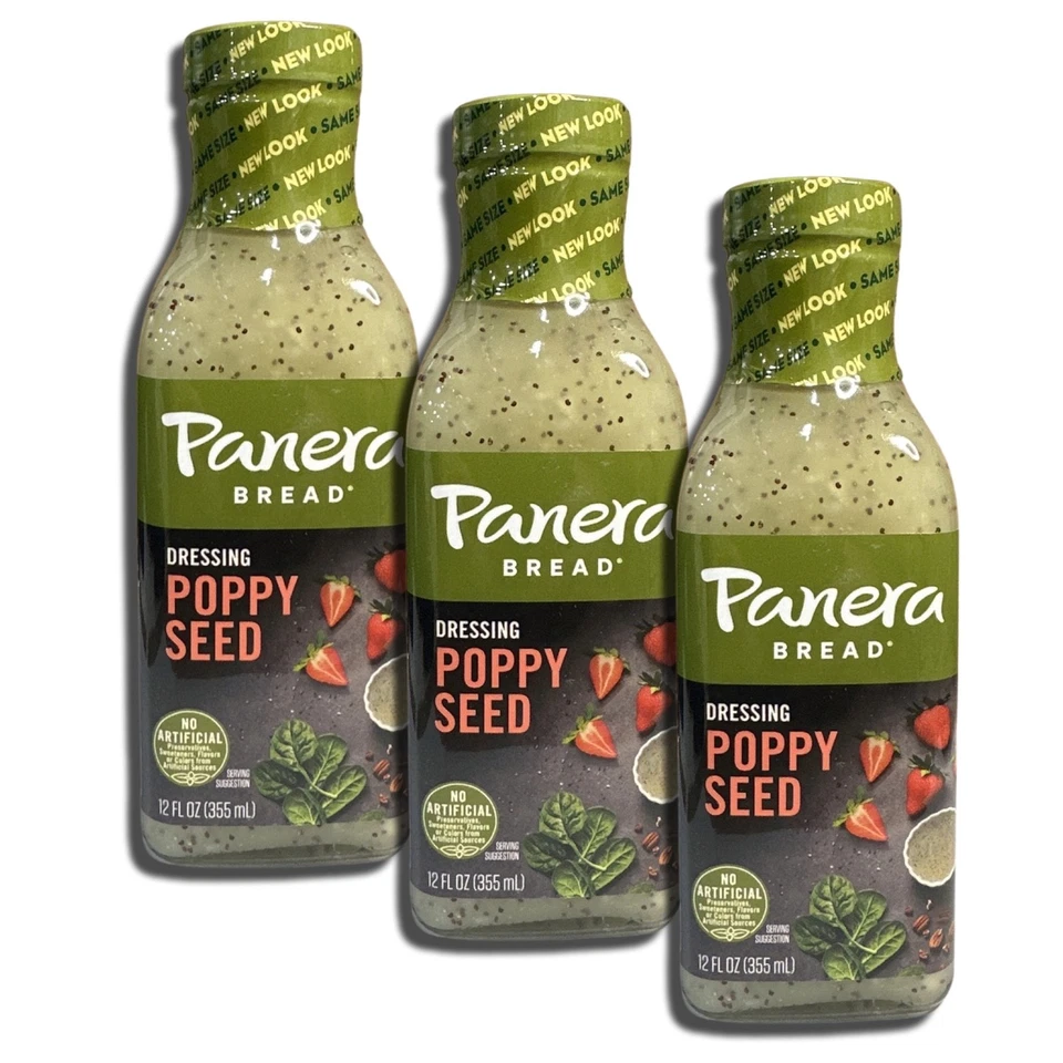Panera Poppy Seed Salad Dressing 12 Ounce | Pack of 3 - Image 3 of 4