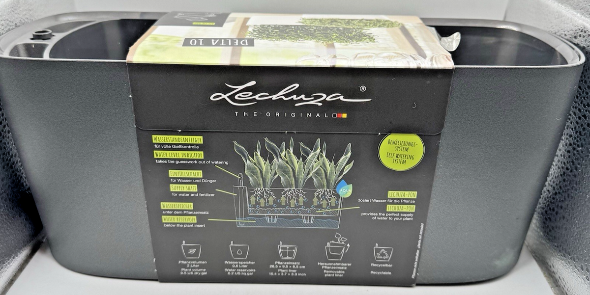 Lechuza self watering planter Delta 10 Premium stylish flower herbs plants  pot | eBay