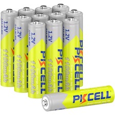 12Pcs AAA 1.2V 1100mAh NiMH Rechargeable Triple A Battery for Garden Solar Light