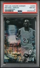 1991 UPPER DECK AWARD WINNER HOLOGRAM #AW4 MICHAEL JORDAN PSA 8