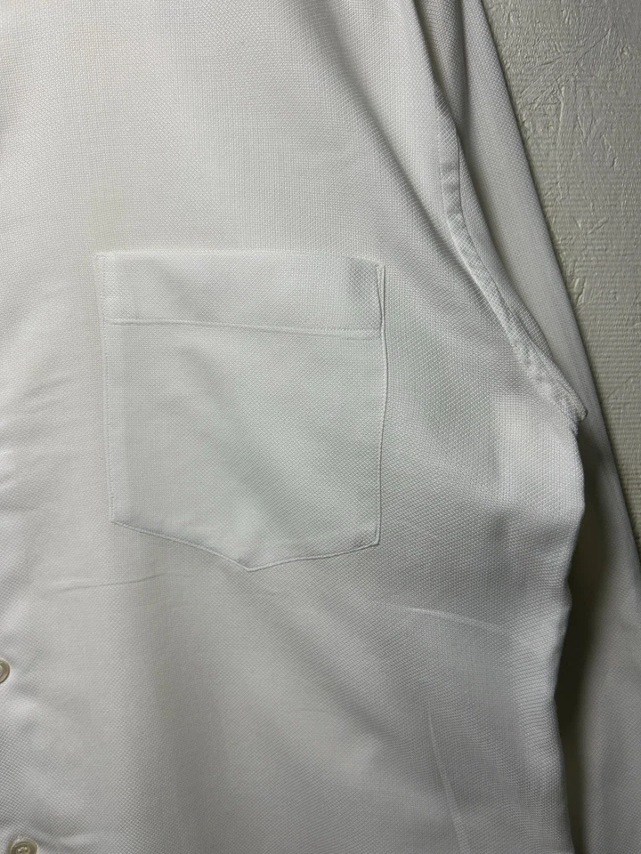 Salvatore Ferragamo Camisa Blanca con Botones Para Hombre Vestido Negocios Hecho en Italia Foto 2 de 4
