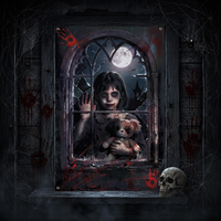 Halloween Deko Outdoor Innen - Gruselig Fensterbilder Halloween Dekoration