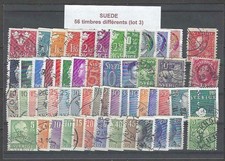 Suecia Lote (3) De 56 Estampillas Diferentes Usadas