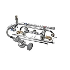 T&S Brass B0279 BigFlo PreRinse Unit: 8 Wall Mount, Ad