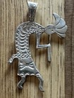 Estate Native American Signed Sterling Silver 2” Kokopelli Pendant (7.07 Grams) — photo 5