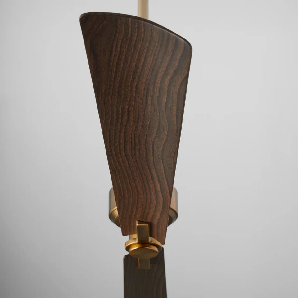 TWAIN 56" 2-Blade Damp Location Ceiling Fan BRUSHED BRASS NEW Quorum 30562-47 - Image 4 of 4