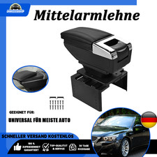 Mittelarmlehne Schwarz Mittelkonsole Armlehne Universal für Meiste Auto Befestig