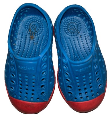 Native Jefferson Toddler C4 Boy/Girl Unisex Blue/Red Water Play Shoes