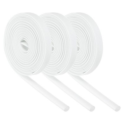 3Pcs Wire Insulation Braid Fire Sleeve,9.8Ft-7mm ID White, High Temp Silicone