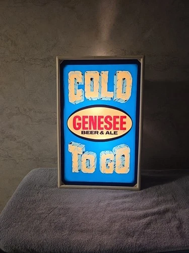 Vintage Genesee Beer & Ale "Cold To Go" Lighted Advertisement Sign