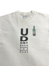 vintage 90s HARP beer irish Guinness EYE TEST Art tshirt screenstar graphic