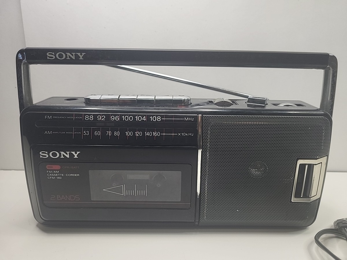 Vintage SONY Radio Cassette-Corder CFM-140 Small Compact Retro