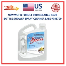 NEW WET & FORGET 801064 LARGE 64OZ BOTTLE SHOWER SPRAY CLEANER SALE 9781709