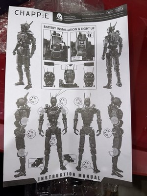 Threezero 1/6 CHAPPiE Figure Original Version LED LIGHT WORKS