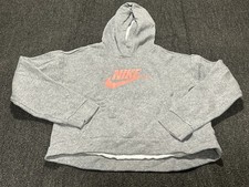 Nike Sportswear Club Fleece Pullover Hoodie Youth Boy's Extra Large Gray