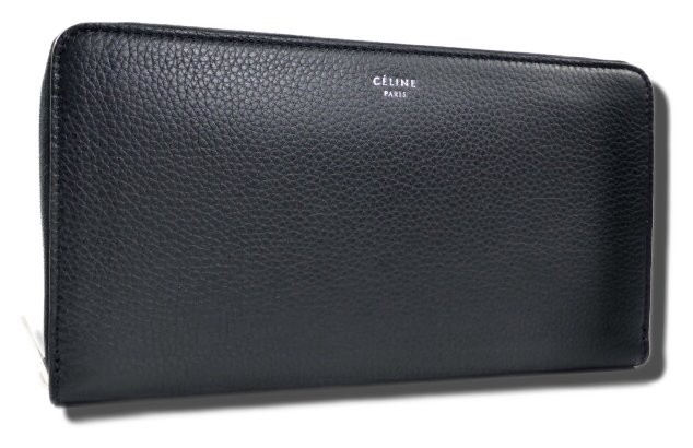 Celine 10397 Large Zip Multi Function Wallet Blac… - image 1