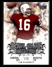 2011 Upper Deck College Football Legends Jim Plunkett Bowl Game Heroes Card