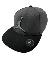 Air Jordan NEW Youth METAL JUMPMAN Cement Elephant Black Grey Snapback Hat Cap