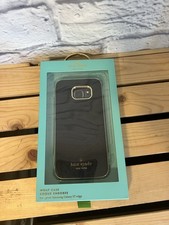 Funda envolvente de cuero Kate Spade NY para Samsung Galaxy S7 Edge - Saffiano negra/dorada
