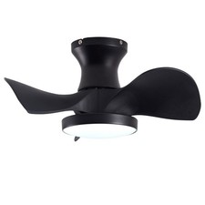 ABS Ceiling Fan w/3 Color Temperatures Lightand Remote Control DC Motor Powerful