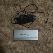 Netgear GS108PP 8-Port PoE/PoE Gigabit Unmanaged Switch w/ Power Supply, used