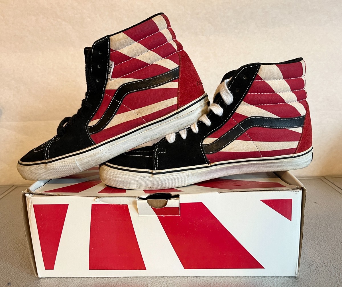 Christian Hosoi/Rising Sun VANS SK8 HI PRO Skate Shoes in Original Christian Hosoi/Rising Sun VANS SK8 HI PRO Skate Shoes in Original