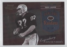 2010 Playoff Contenders Legendary Gold 57/100 Dave Casper #16 HOF 0l2