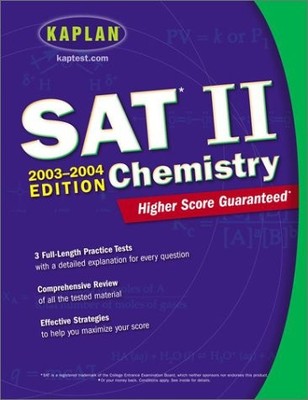 KAPLAN SAT II: CHEMISTRY 2003-2004 (KAPLAN SAT SUBJECT **BRAND NEW**