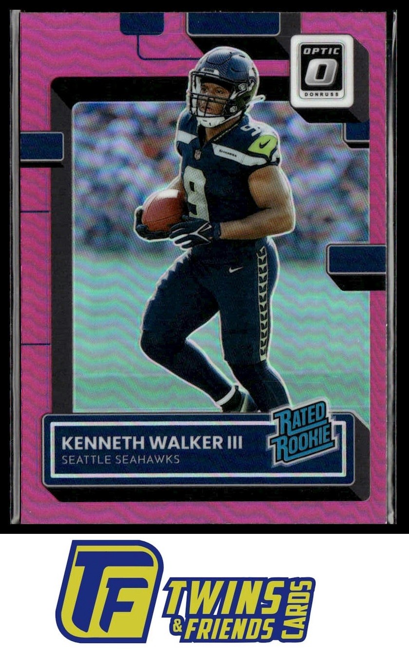 2022 Donruss Optic #218 Kenneth Walker III Pink