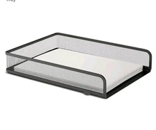 TRU RED Front Load Stackable Metal Letter Tray TR57566-CC