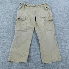 Duluth Trading Flex Fire Hose Cargo Pants 40x26 Mens Khaki Utility Tag 42x28