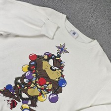 Vintage Tasmanian Devil Looney Tunes Sweatshirt Mens XL Delta Christmas 90s