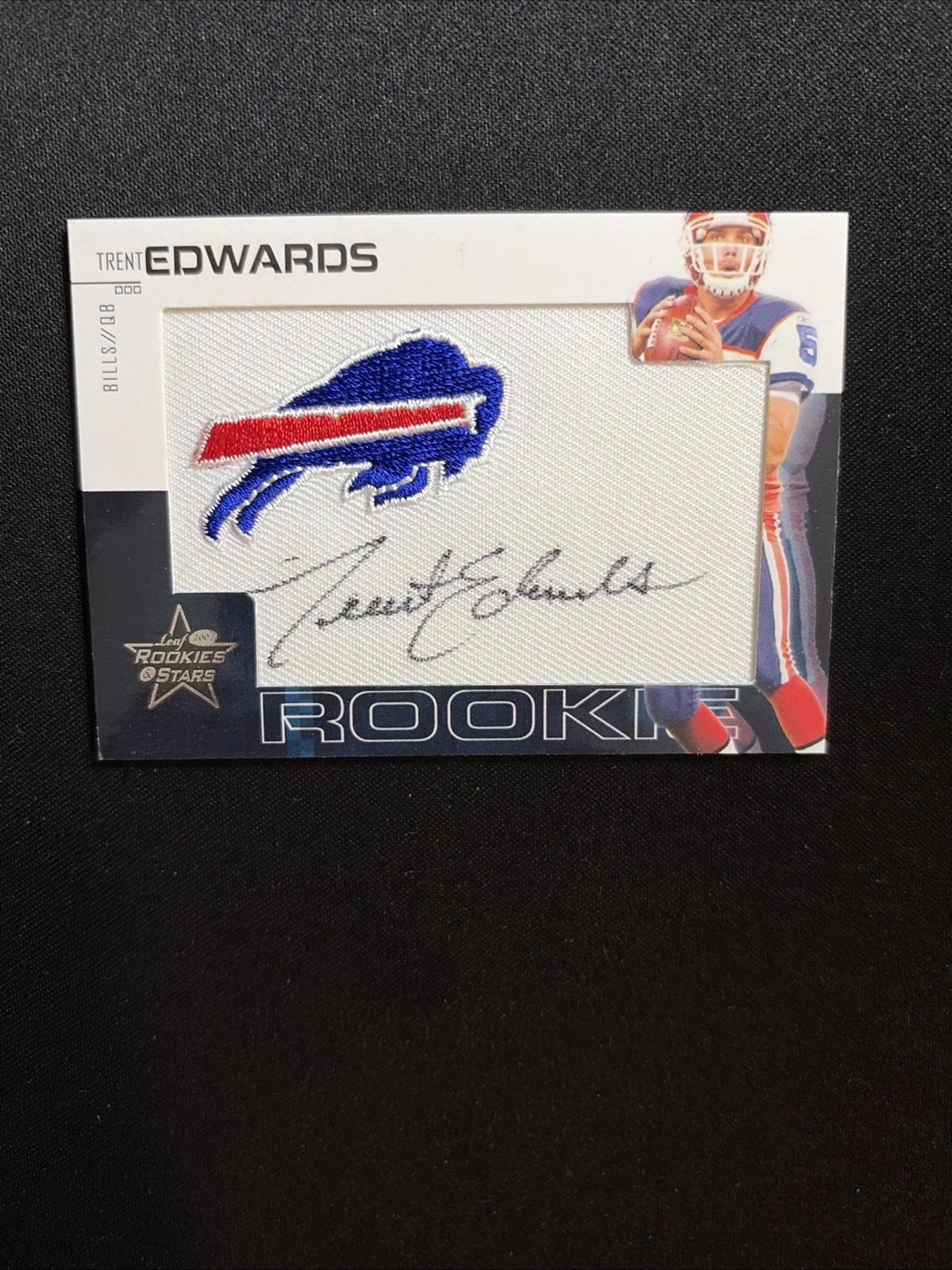 Trent Edwards Leaf Rookies & Stars College #201 Signature Gold