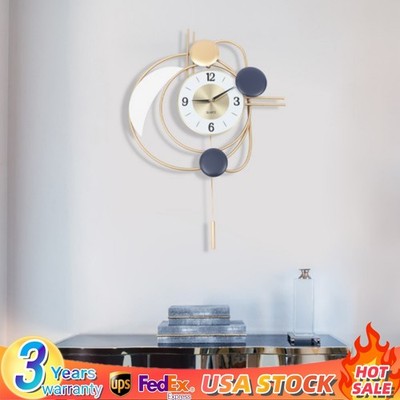 Large Wall Clock for Living Room Decor Modern Decorative 3D Mute Wall Clock