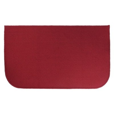 Ritz Solid Accent Rug: 18'' x 30'' Stain Resistant 18-Inch by 30-Inch, Red