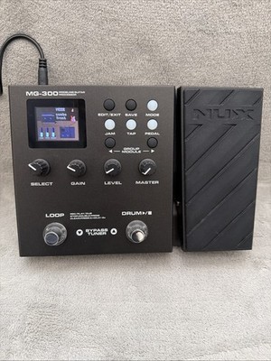 NUx MG-300 Guitar Multi-Effects Processor, Amp Modeling Pedal with Power Adapter