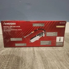 NEW Husky Tire Inflator Air Digital Pressure Gauge Heavy-Duty, Back-lit LCD