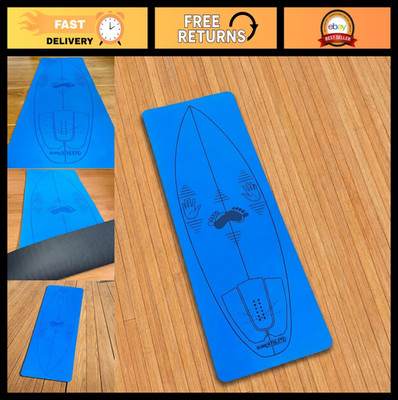 Surf Training Mat for Stance & Pop-Up Practice - Yoga Mat for Foot Positioning