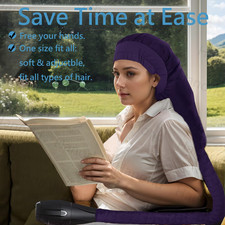 Hair Dryer Attachment Long Bonnet Hood Dryer with Headband, Reduces Heat Arou...