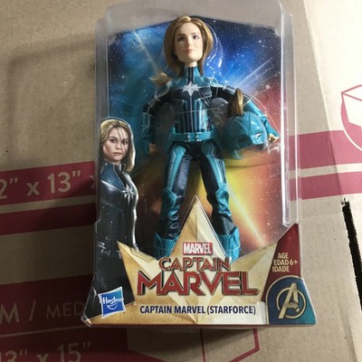 Captain Marvel Starforce Doll Hasbro 2019 Carol Danvers Figure & Helmet FreeShip