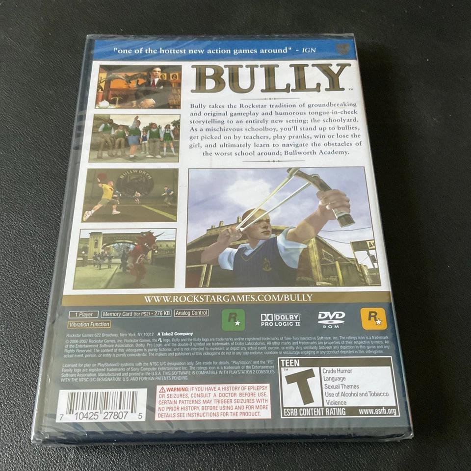 Bully - Sony PlayStation 2 Sealed, FAST SHIPPING 🔥🔥 FACORTY SEALED BRAND NEW - Image 2 of 3