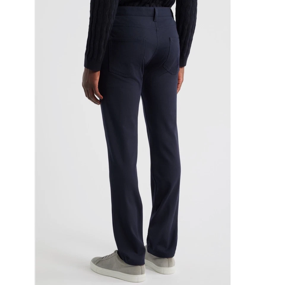 Calça de viagem Emporio Armani EA7 Navy Tech 34x30 nylon elástico poliamida reta - Imagem 2 de 4