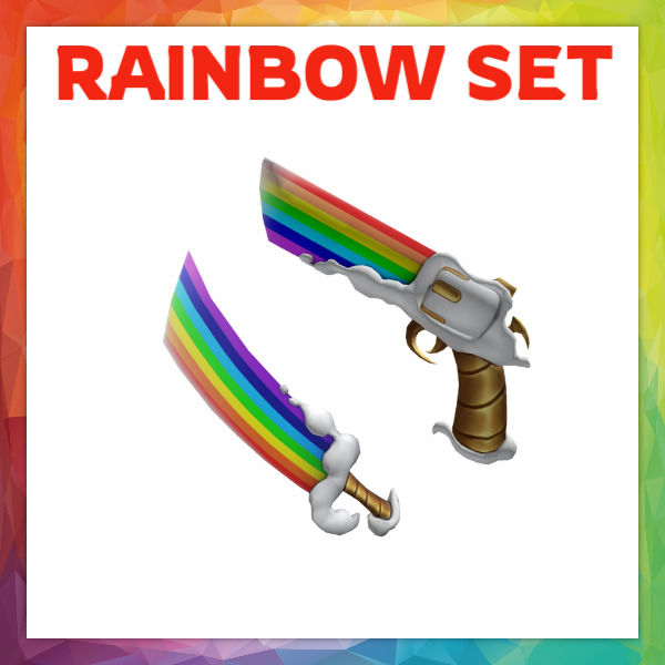 RAINBOW SET FROM EASTER UPDATE🌈🌈FAST DELIVERY!!!🌈🌈MM2 ROBLOX 2