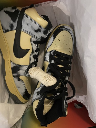 Nike Dunk High 1985 Acid Wash/Lemon Drop 2021 - Size 7.5 UK Brand New in Box! - Picture 5 of 7