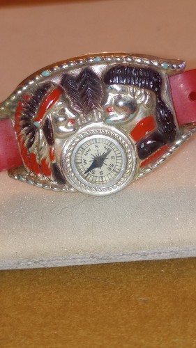 Vintage Davey Crockett Toy Compass w/ Red Wristband - Picture 10 of 10
