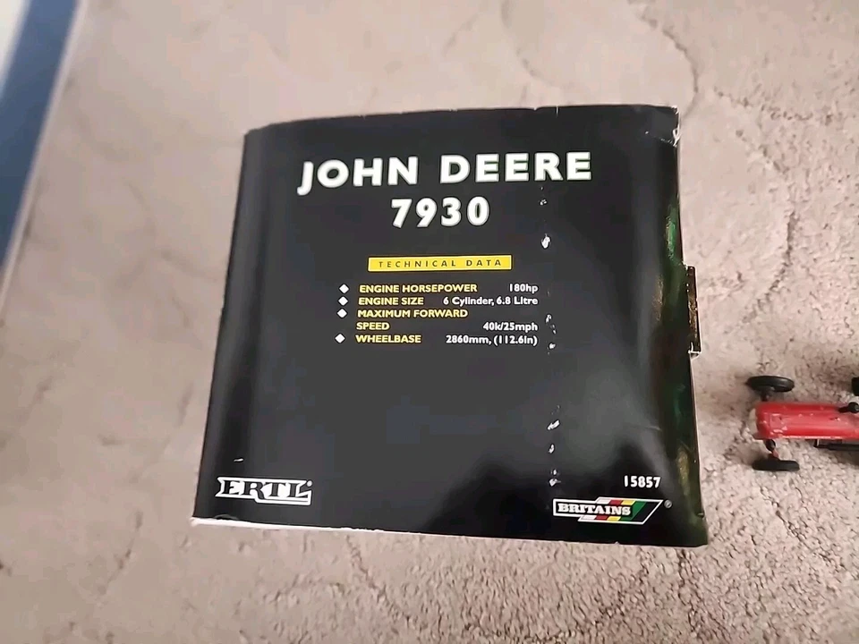 Gran Bretaña ERTL 15857 John Deere 7930 tractor doble escala 1:32 1/32 caja fecha 2006 Foto 2 de 4