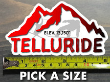 Telluride Sticker Decal Colorado Ski Snowboard Mountain Ouray Silverton Vail