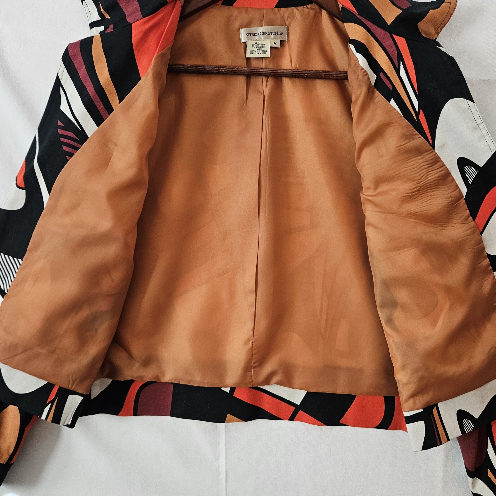 Patrick Christopher Lined Jacket Blazer Size M Ar… - image 7