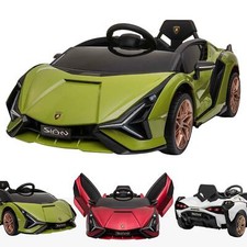 Image of Kids 12V Licensed Lamborghini Sian Performante Electric Battery Ride On Car