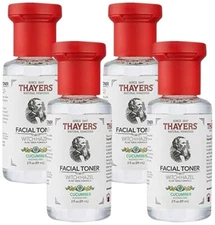 Thayers Facial Toner Witch Hazel Aloe Vera Formula No Alcohol Cucumber 3oz 4pk